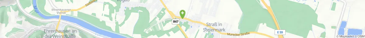Kartendarstellung des Standorts für Mariahilf-Apotheke in 8472 Straß